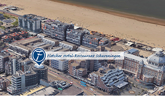 Luchtfoto hotel Scheveningen